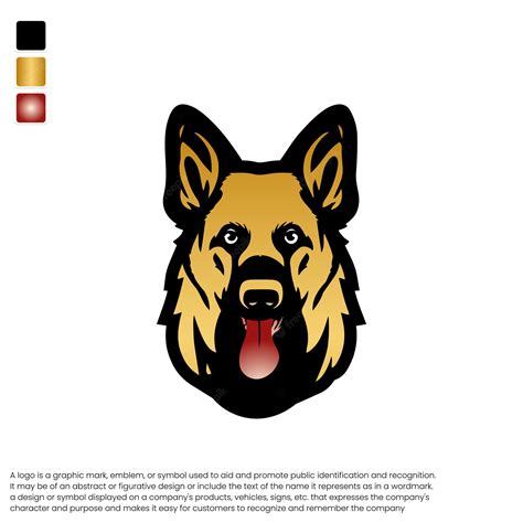 Premium Vector | German shepherd dog head mascot. german shepherd dog ...