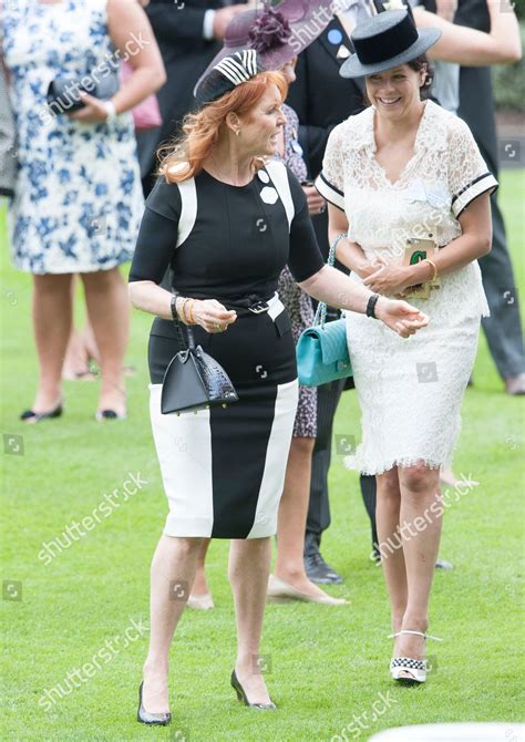 Sarah Ferguson Her Two Daughters Princess Editorial Stock Photo - Stock ...