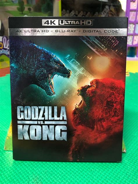 Godzilla vs Kong 4K Blu Ray, Hobbies & Toys, Music & Media, CDs & DVDs on Carousell