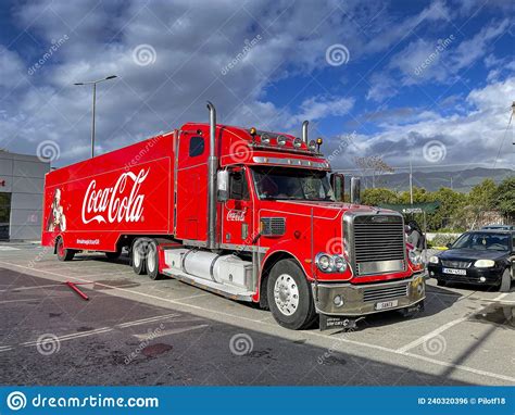 KALAMATA, GREECE - DECEMBER 2021: The World Famous Coca Cola Christmas Truck, Lorry On View Free ...