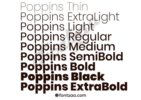 Poppins Font - Fontzaa - Exclusive Fonts Library