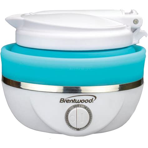 Brentwood 3.4-Cup Blue Dual-Voltage Collapsible Travel Kettle-KT-1508BL ...