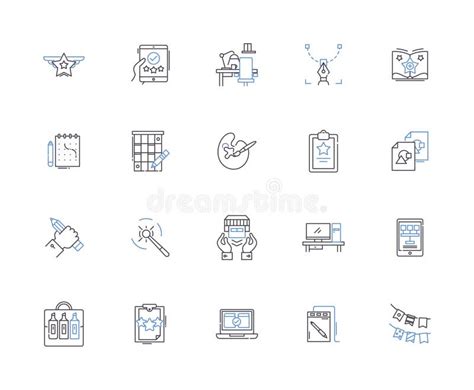 Graphic Design Outline Icons Collection. Graphic Design, Illustration, Logo, Vector, Layout ...