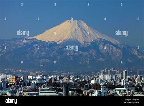 Mount Fuji view from Tokyo Japan Stock Photo - Alamy