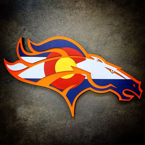 Colorado Denver Broncos Wood Wall Art – Patriot Wood