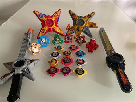 POWER RANGERS NINJA STEEL WEAPONS MORPHERS SWORD STARS PLAY TOYS ...