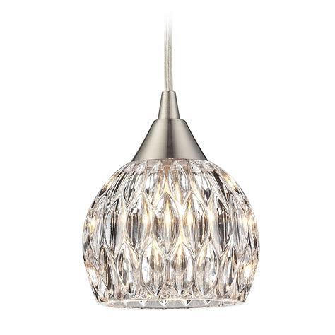 Crystal Mini-Pendant Light with Clear Glass | 10342/1 | Destination ...