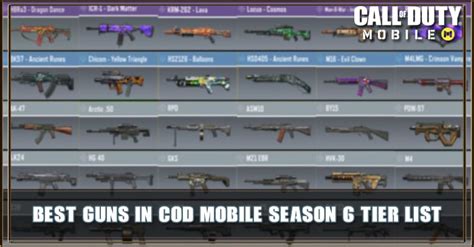 Best Gun in COD Mobile Season 6 Tier List - zilliongamer