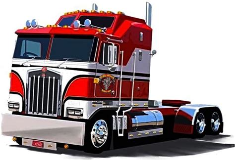 Pin on Cartoon tattoos | Kenworth trucks, Big trucks, Big rig trucks