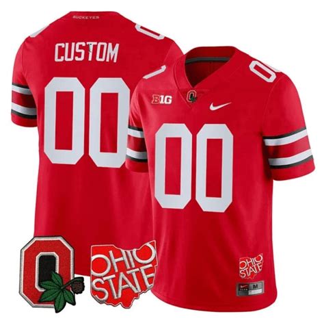 [HOT] Order New Custom Ohio State Buckeyes Jersey Scarlet