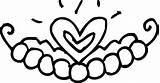 Pretty Princess Tiara Coloring Pages sketch template