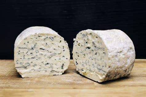 Mild Blue Auvergne Cheese Fourme D ` Ambert from France Stock Image - Image of gourmet, dairy ...