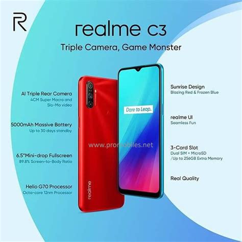 Realme offering C3, with triple camera and game monster | Pro Mobiles::