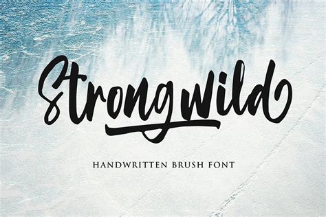 Strongwild Handwritten Brush Font – Free Design Resources