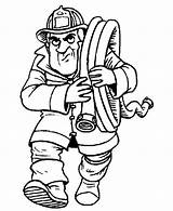 Printable Firefighter Coloring Pages sketch template