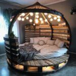 Pallet Round Shaped Bed Ideas – Pallet Wood Projects