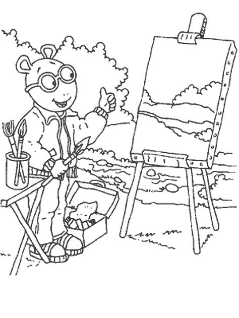 Arthur Coloring Pages Free - Coloring Home