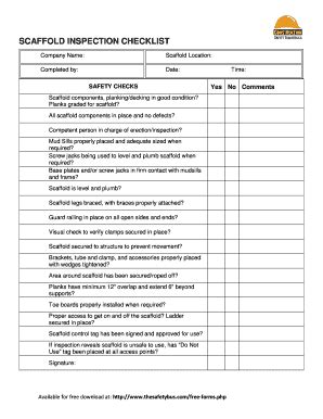 Scaffolding Inspection Form Fill Out And Sign Printable Pdf Template | sexiezpix Web Porn