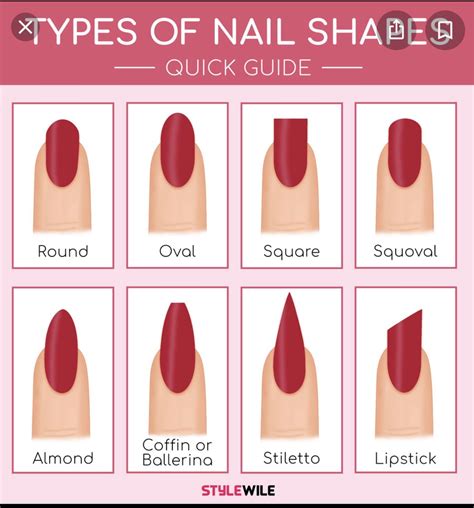 Pin on Manicure & Pedicure | Types of nails shapes, Types of nails manicures, Types of nails