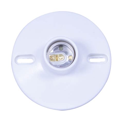 Ceiling Receptacle 4" White (E27-040) - Tacloban Ultrasteel Corporation