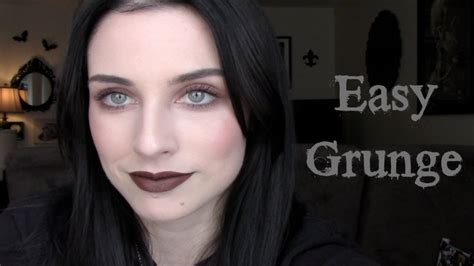 QUICK & EASY GO-TO 90'S GRUNGE MAKEUP - YouTube