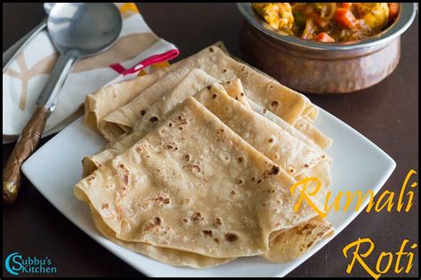 Roomali Roti Recipe | Rumali Roti Recipe - Subbus Kitchen