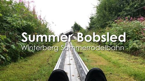 Summer BobSled Run - Sommer Rodelbahn at Winterberg, Germany - YouTube