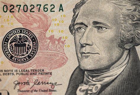 Alexander Hamilton Portrait from Ten Dollar Bill. American Velue Currency Stock Photo - Image of ...