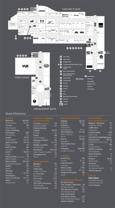 Outlet Map | Livingston Designer Outlet