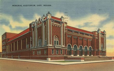 Memorial Auditorium, 1941 - Gary, Indiana | Gary indiana, Indiana, Gary