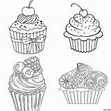 25 Free Cupcake Coloring Pages For Kids And Adults sketch template