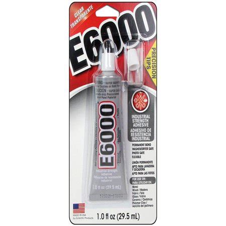 E6000 Precision Tips Card Glue, 1 Each - Walmart.com