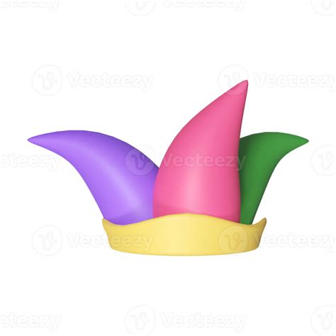 Colorful Jester Hat Icon In 3D Render. 23742169 PNG