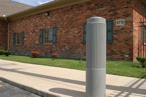 Ribbed Decorative Bollard Cover for 10" Steel Pipe - J&P Site Experts