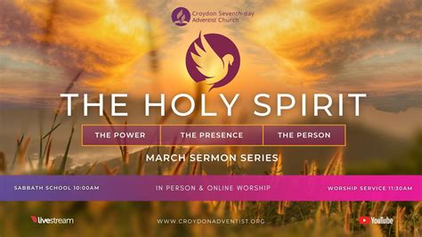 The Holy Spirit Sermon Series – Croydon Seventh-day Adventist Church