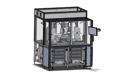 Heat Stake Machine on Flex Base | Manufacturing Cell Automation