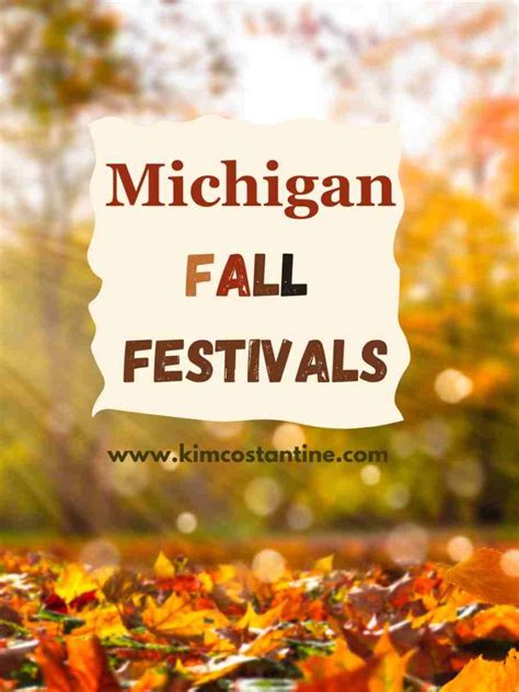 Fall Festivals In Michigan 2024 - Megan Sibylle