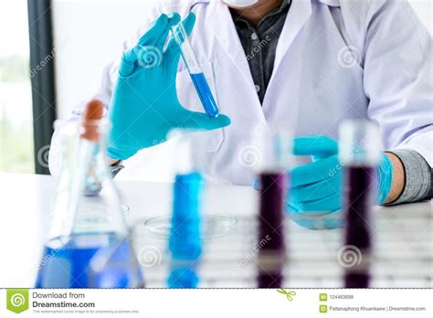 Biochemistry Laboratory Research, Scientist or Medical in Lab Co Stock Photo - Image of ...