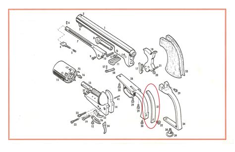 Colt 1851 Navy Revolver Parts Diagram