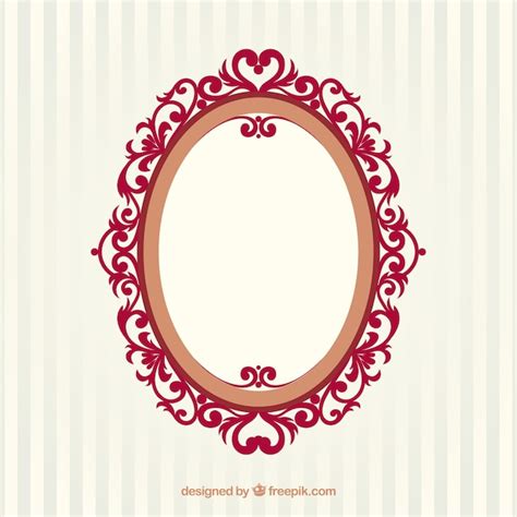 Oval vintage frame Vector | Free Download