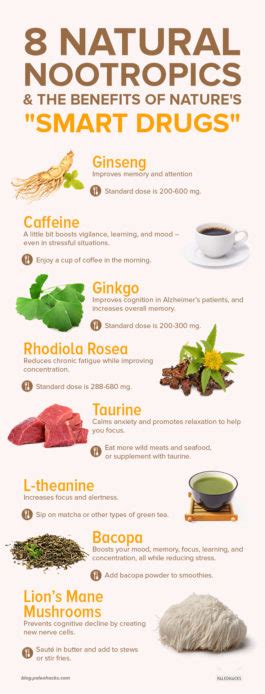 8 Natural Nootropics & The Benefits of Nature's "Smart Drugs" | Health