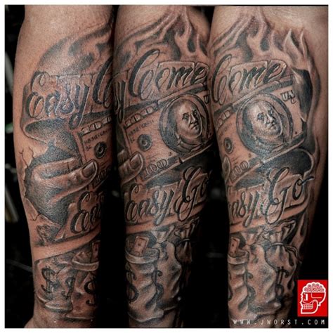 Money Tattoos for Men - Dollar Tattoo Ideas for Guys