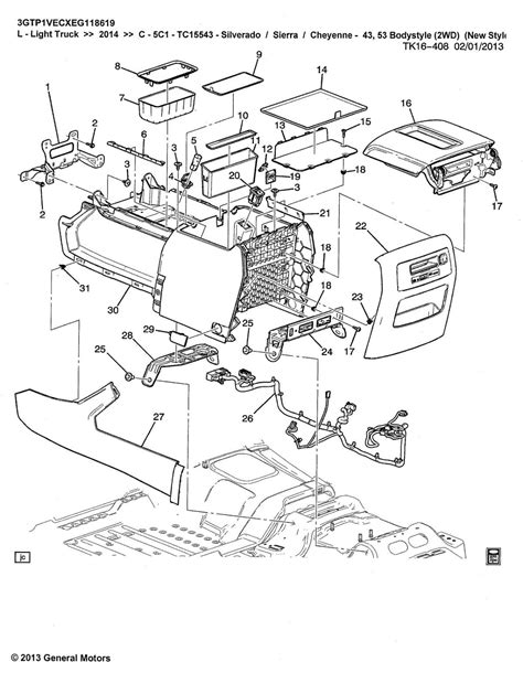 Gmc sierra parts diagram