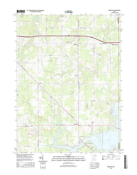 MyTopo Deerfield, Ohio USGS Quad Topo Map