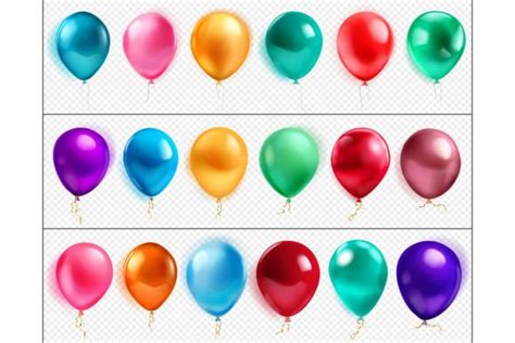 Set of Helium Balloons Graphic by 31moonlight31 · Creative Fabrica