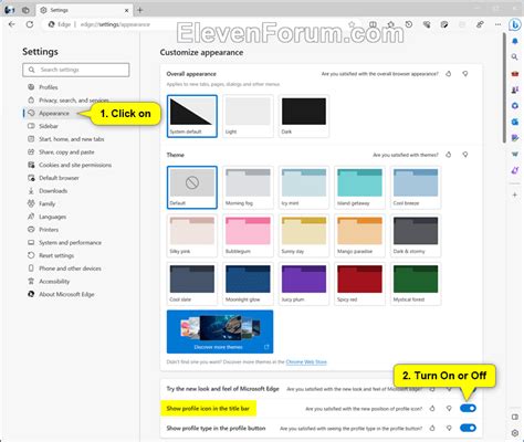 Show Profile Icon on Title Bar or Toolbar in Microsoft Edge Tutorial ...