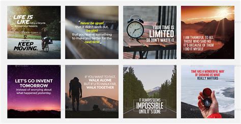 Quotes Instagram Templates - 50 Designs by Hyov | GraphicRiver