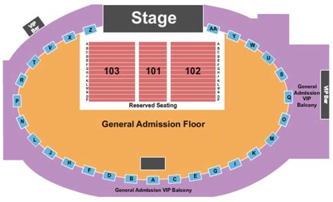 Mission Ballroom Seating Chart