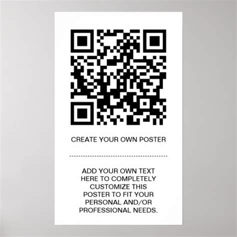 customizable QR code Posters | Zazzle