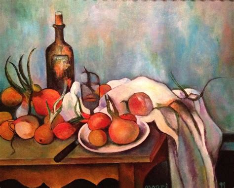 Reproduction of Paul Cezanne's "Still Life with Onions" circa 1890 ...